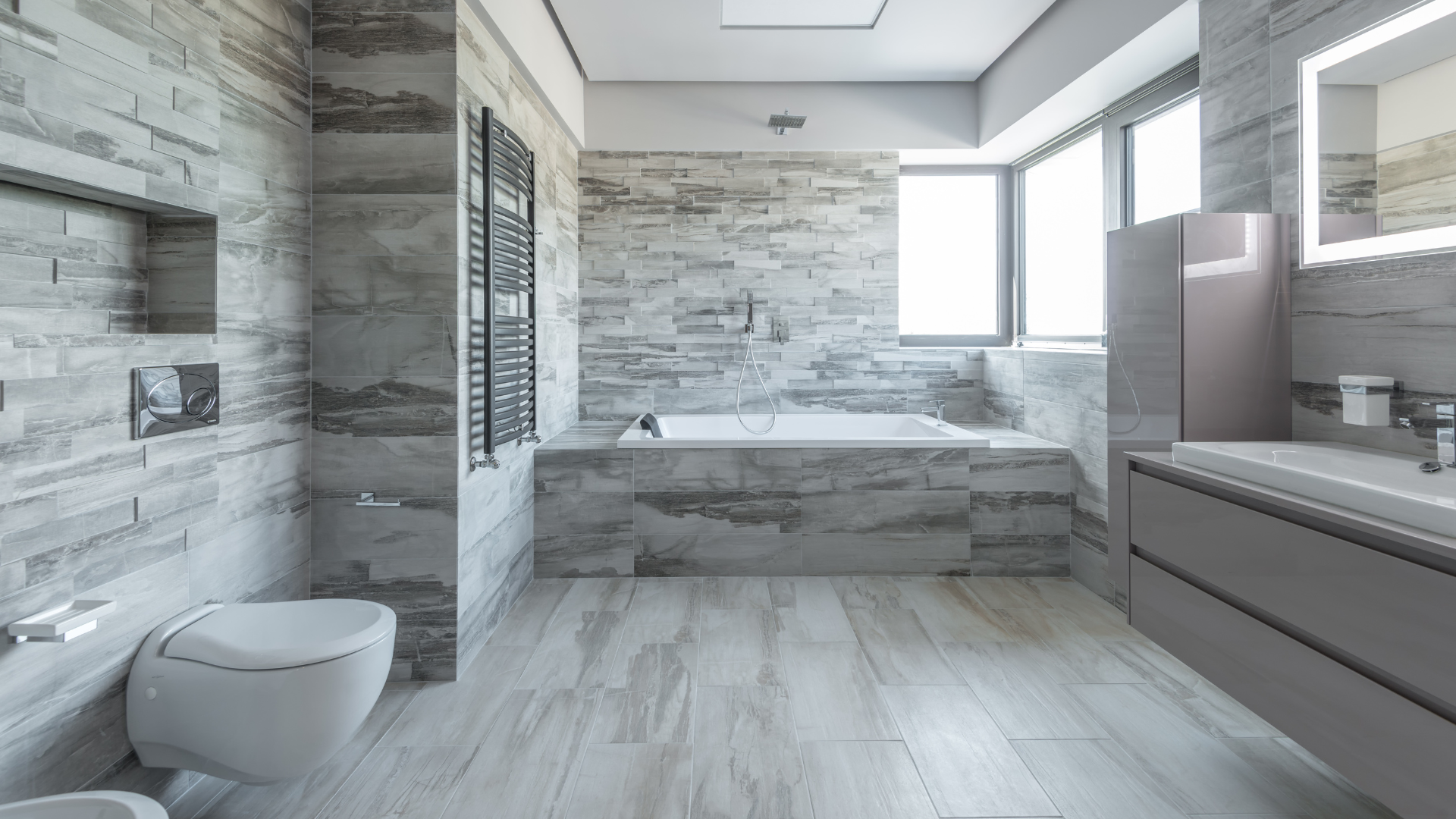 Feinsteinzeugfliese FSZ Anthrazit Matt 119,7 × 279,7 cm